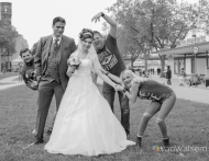 Hochzeitsfotografie an den Rheinpromenaden