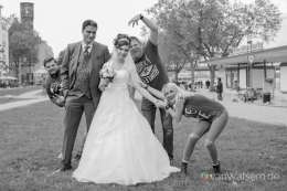 Hochzeitsfotografie an den Rheinpromenaden