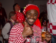 Andrew Sinkala zu Besuch bei der Prinzengarde