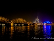 Rhein Panorama bei Nacht