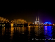 Rhein Panorama bei Nacht