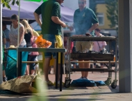 Grillen für die Gäste