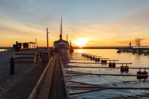 Hafen von Hjo in Schweden